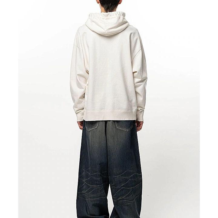 Maison MIHARA YASUHIRO・メゾン ミハラヤスヒロ/French Terry DON'T TAG ME. SWEAT HOODIE/WHITE | MAISON MIHARA YASUHIRO | 08