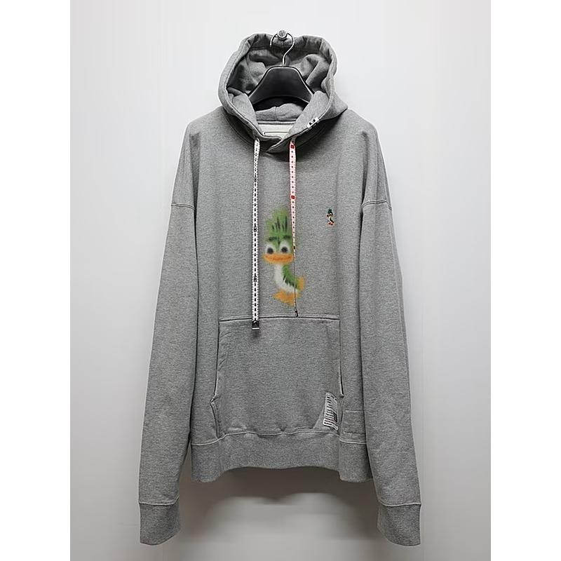 Maison MIHARA YASUHIRO・メゾン ミハラヤスヒロ/French Terry LEON PRINTED SWEAT HOODIE/GRAY | MAISON MIHARA YASUHIRO