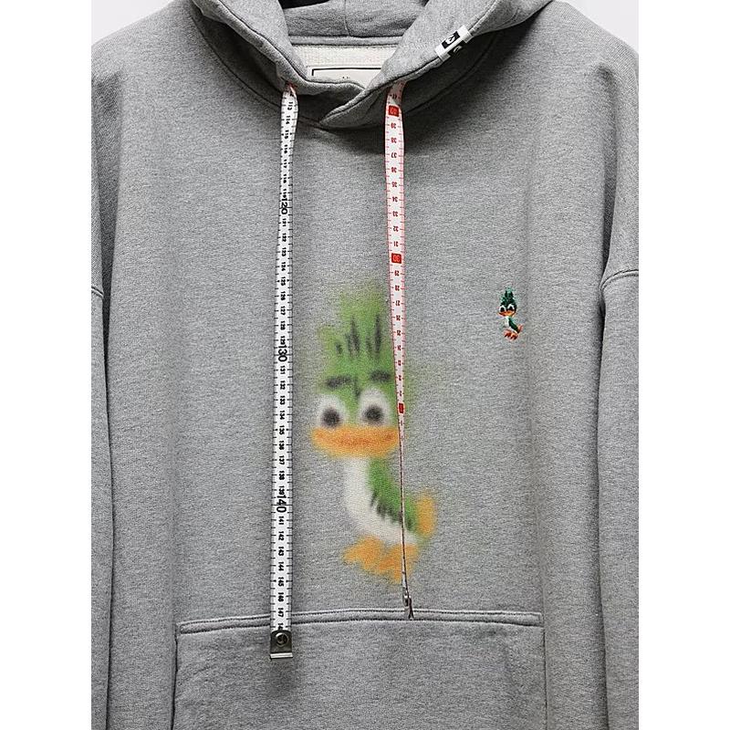 Maison MIHARA YASUHIRO・メゾン ミハラヤスヒロ/French Terry LEON PRINTED SWEAT HOODIE/GRAY | MAISON MIHARA YASUHIRO | 02
