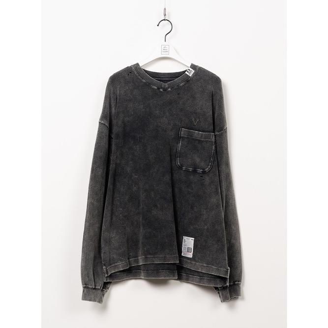 Maison MIHARA YASUHIRO・メゾン ミハラヤスヒロ/BLEACHED LONG SLEEVES T/BLACK | MAISON MIHARA YASUHIRO | 06