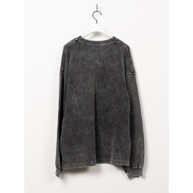 Maison MIHARA YASUHIRO・メゾン ミハラヤスヒロ/BLEACHED LONG SLEEVES T/BLACK | MAISON MIHARA YASUHIRO | 07