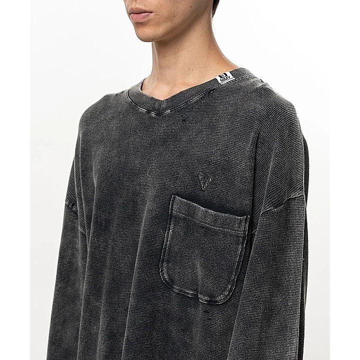 Maison MIHARA YASUHIRO・メゾン ミハラヤスヒロ/BLEACHED LONG SLEEVES T/BLACK | MAISON MIHARA YASUHIRO | 09