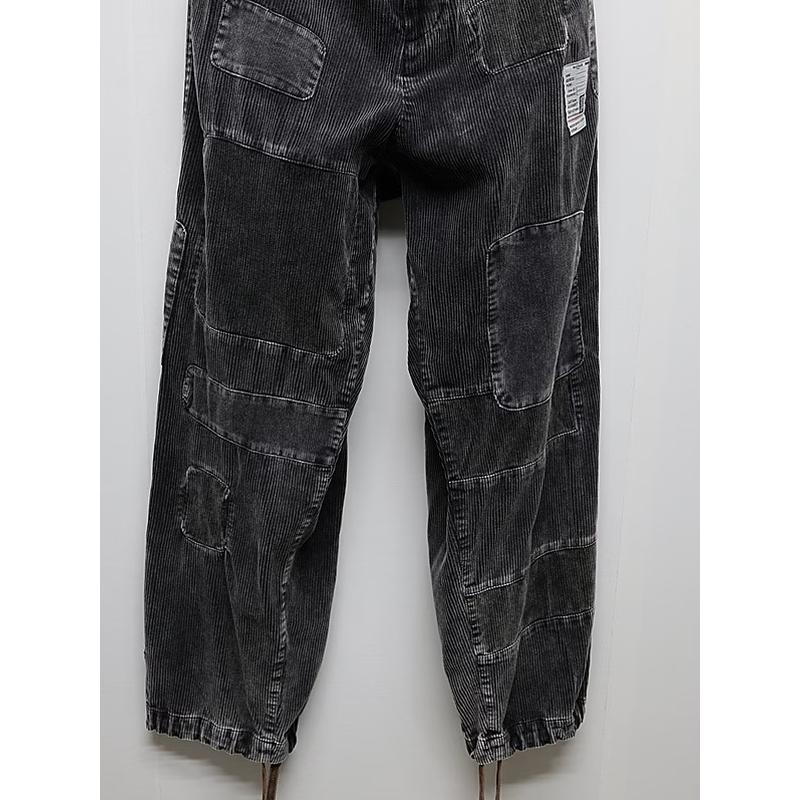 Maison MIHARA YASUHIRO・メゾン ミハラヤスヒロ/COTTON CORDUROY REPAIRED WOVEN SLACKS/BLACK | MAISON MIHARA YASUHIRO | 02