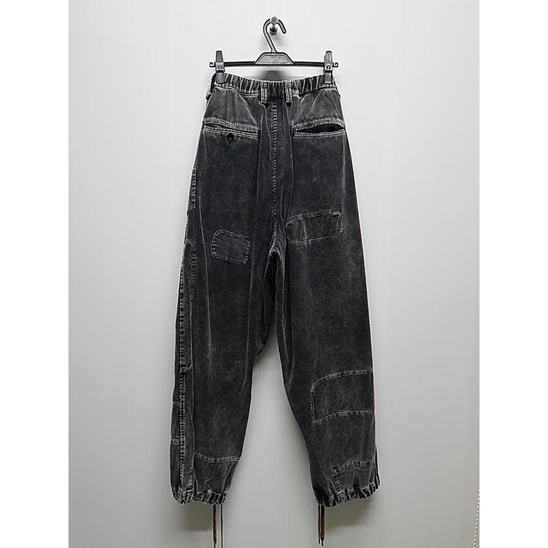 Maison MIHARA YASUHIRO・メゾン ミハラヤスヒロ/COTTON CORDUROY REPAIRED WOVEN SLACKS/BLACK | MAISON MIHARA YASUHIRO | 06
