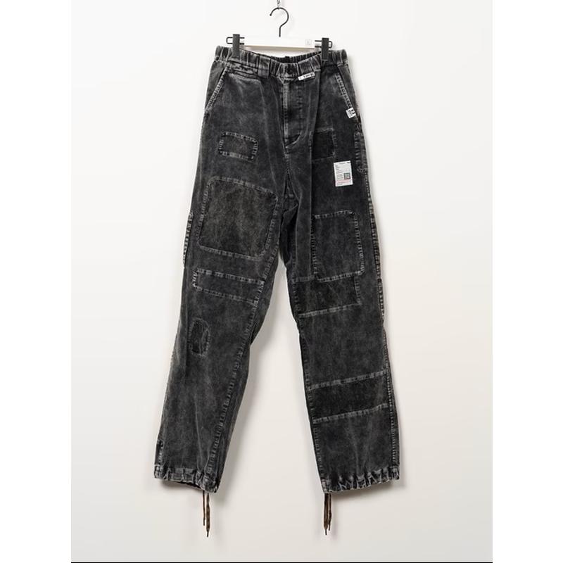 Maison MIHARA YASUHIRO・メゾン ミハラヤスヒロ/COTTON CORDUROY REPAIRED WOVEN SLACKS/BLACK | MAISON MIHARA YASUHIRO | 07