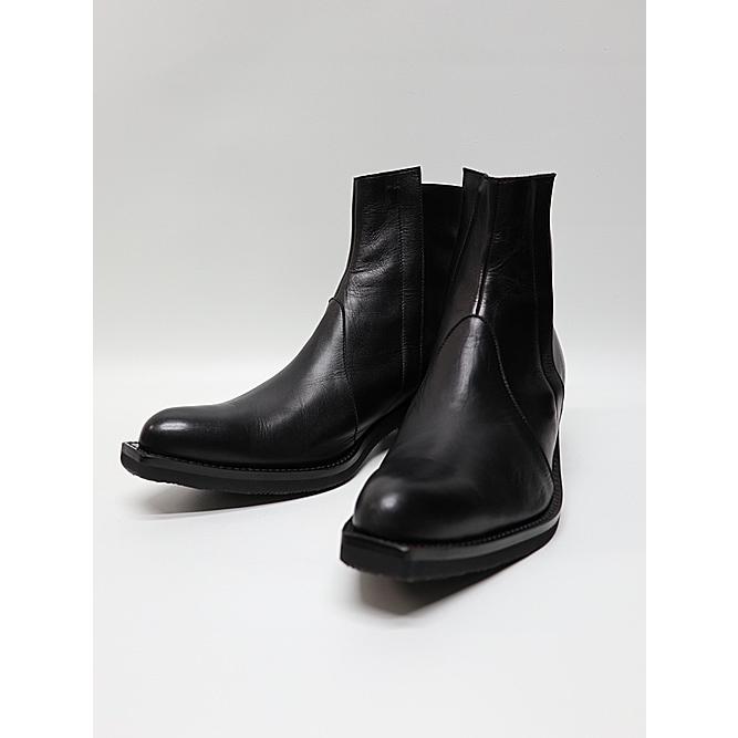 kiryuyrik（キリュウキリュウ） /Cow Hide Middle Boots/Black