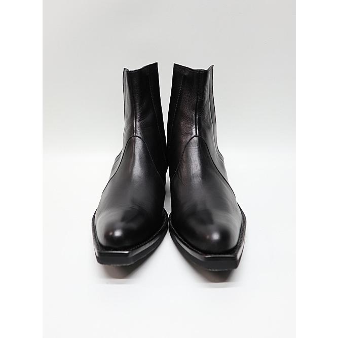 kiryuyrik（キリュウキリュウ） /Cow Hide Middle Boots/Black
