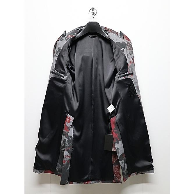 kiryuyrik・キリュウキリュウ/Gray Flora Gabardine Long Jacket/Grayの画像