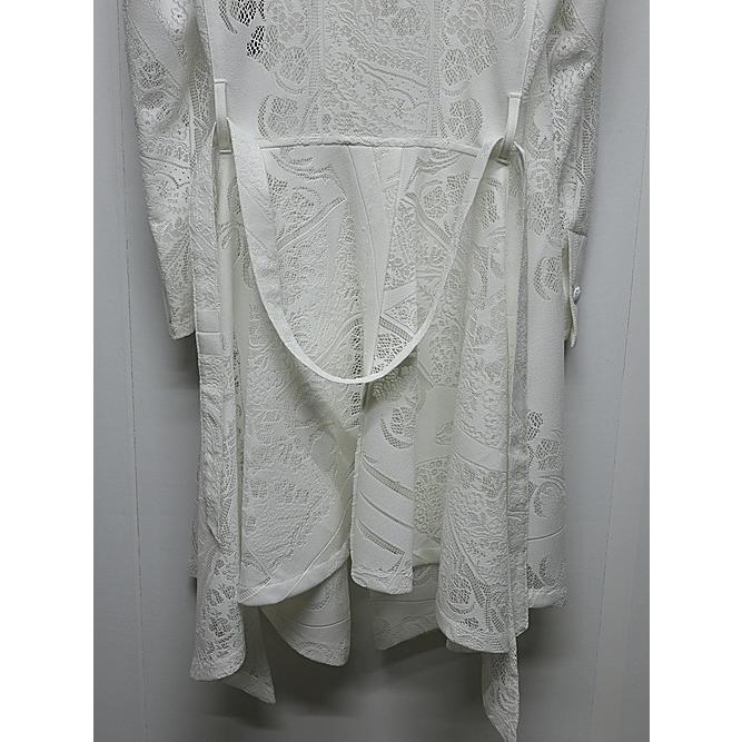 kiryuyrik・キリュウキリュウ/CROSS-Lace Flare Jacket/Whiteの画像