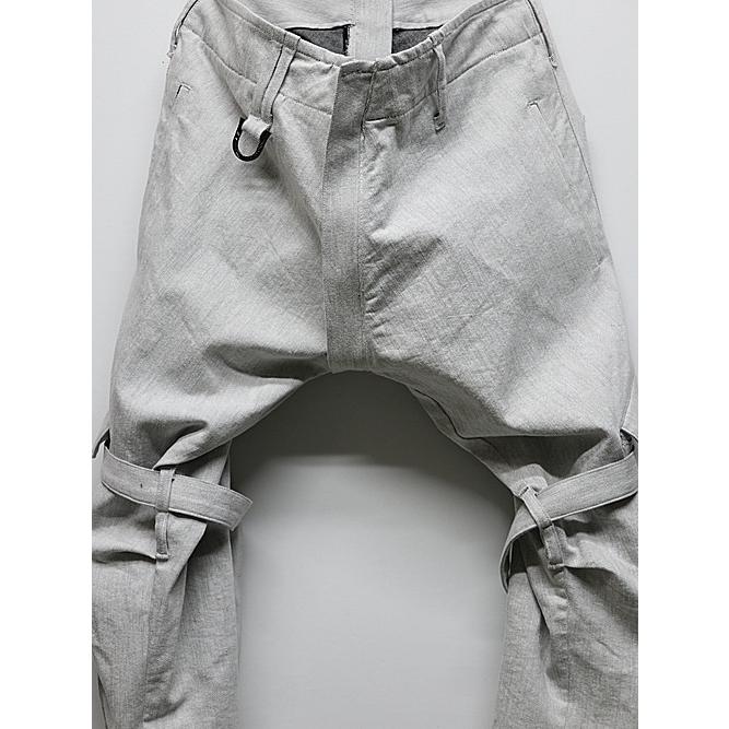 kiryuyrik（キリュウキリュウ） /Denim Bondage Pants/Gray : OFFSIDE