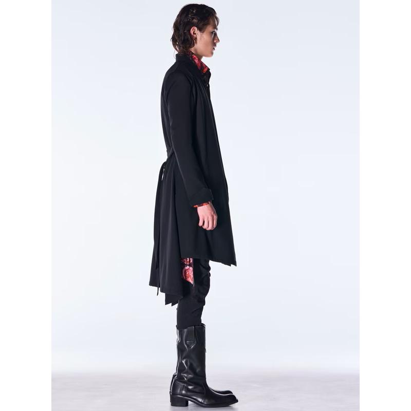 (予約品）10月末〜11月入荷予定/kiryuyrik・キリュウキリュウ/Goth Flora Flare Shirt/Blackの画像