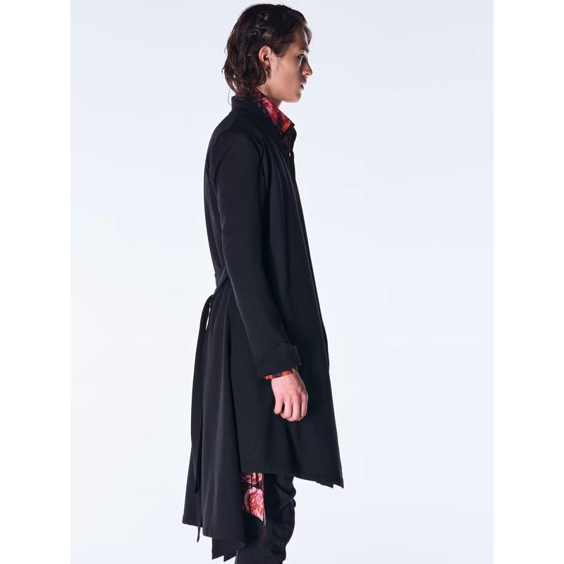 (予約品）10月末〜11月入荷予定/kiryuyrik・キリュウキリュウ/Goth Flora Flare Shirt/Blackの画像