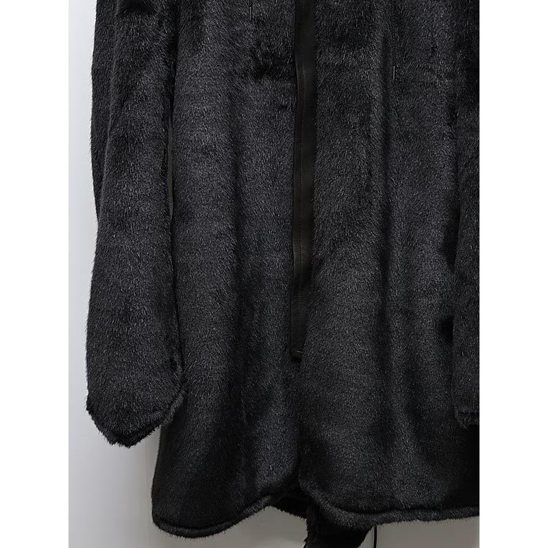(予約品）11月末〜12月入荷予定/kiryuyrik・キリュウキリュウ/Fur Mods Coat/Blackの画像