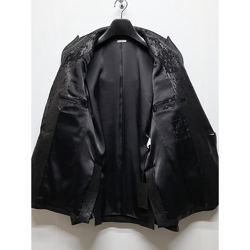 (予約品）11月末〜12月入荷予定/kiryuyrik・キリュウキリュウ/Cross Dot Fleece Peaked Jacket/Blackの画像