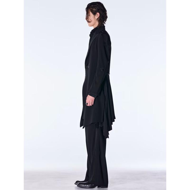 (予約品）8月末〜9月入荷予定/kiryuyrik・キリュウキリュウ/Back Satin Goth JacketII/Blackの画像