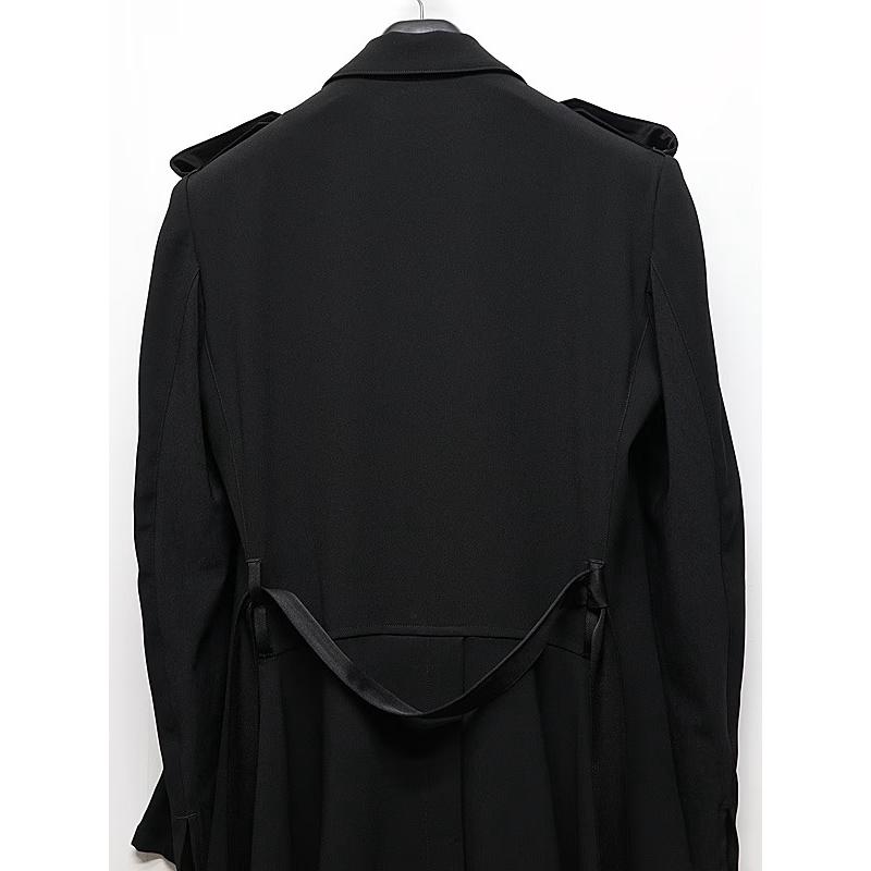 (予約品）8月末〜9月入荷予定/kiryuyrik・キリュウキリュウ/Back Satin Goth JacketII/Blackの画像