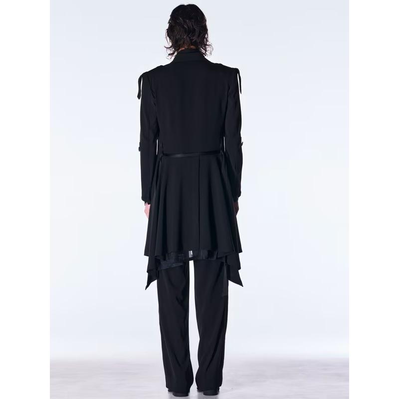 (予約品）8月末〜9月入荷予定/kiryuyrik・キリュウキリュウ/Back Satin Goth JacketII/Blackの画像