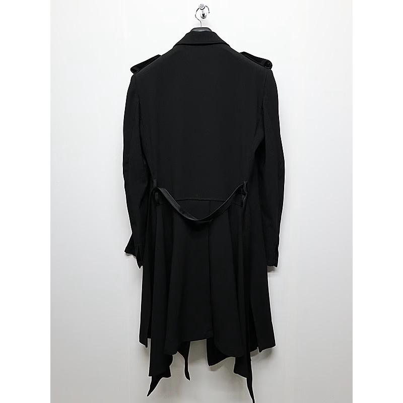 (予約品）8月末〜9月入荷予定/kiryuyrik・キリュウキリュウ/Back Satin Goth JacketII/Blackの画像