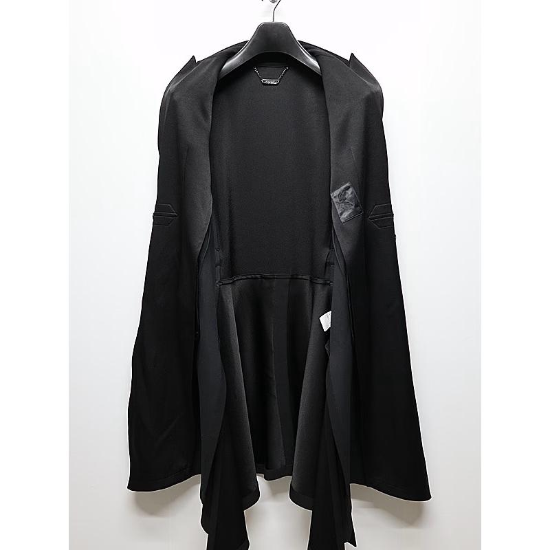 (予約品）8月末〜9月入荷予定/kiryuyrik・キリュウキリュウ/Back Satin Goth JacketII/Blackの画像