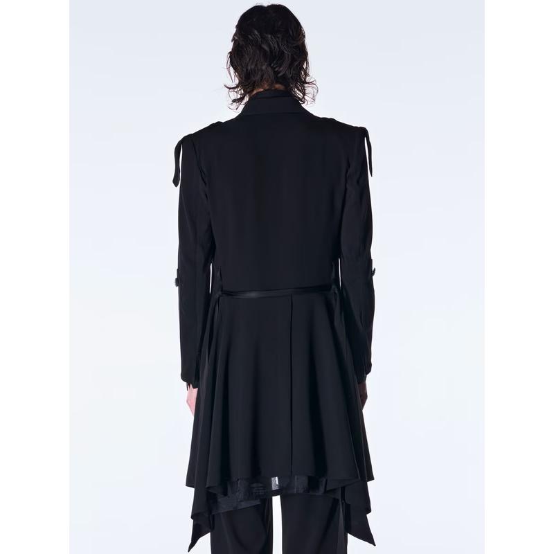 (予約品）8月末〜9月入荷予定/kiryuyrik・キリュウキリュウ/Back Satin Goth JacketII/Blackの画像