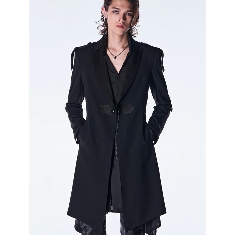 (予約品）8月末〜9月入荷予定/kiryuyrik・キリュウキリュウ/Back Satin Goth JacketII/Blackの画像