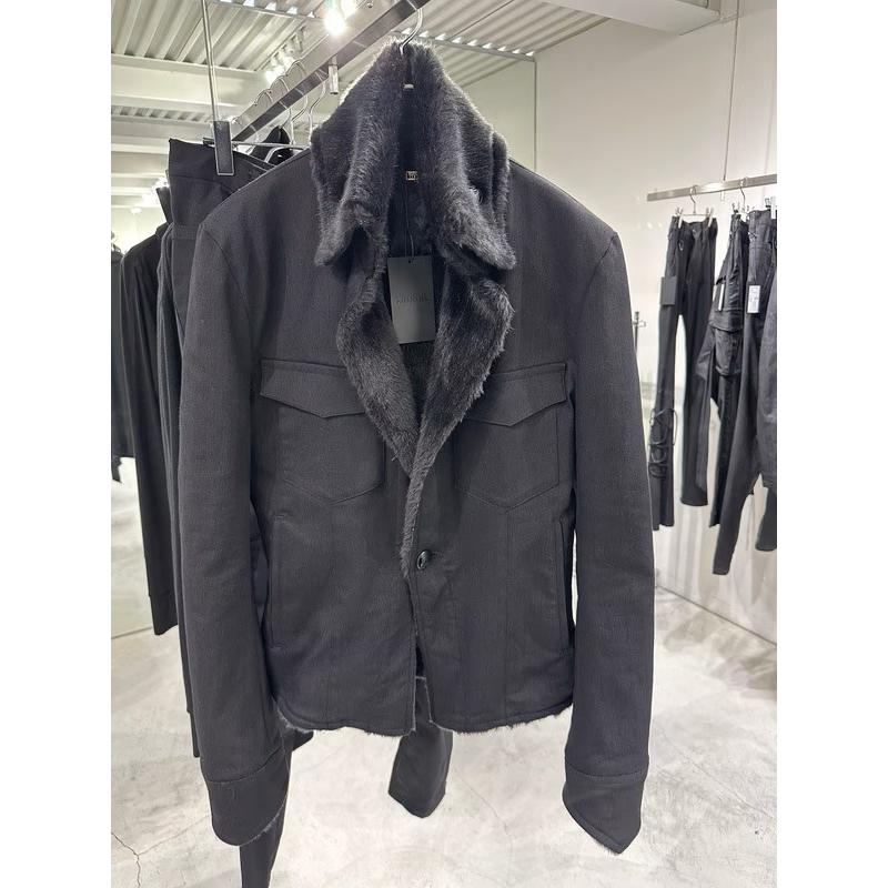 (予約品）10月末〜11月入荷予定/kiryuyrik・キリュウキリュウ/Denim Napoleon Blouson/Blackの画像