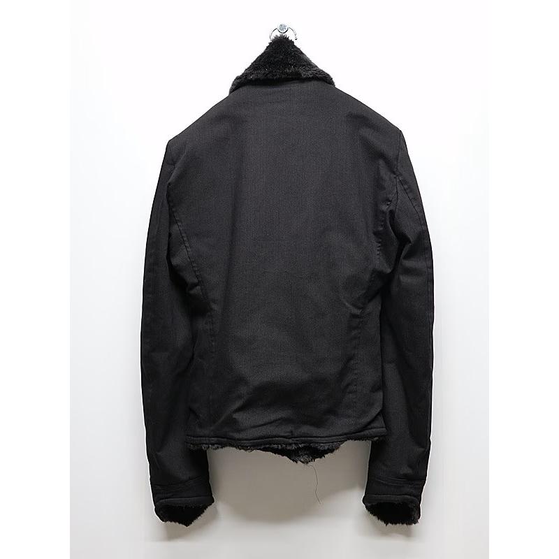 (予約品）10月末〜11月入荷予定/kiryuyrik・キリュウキリュウ/Denim Napoleon Blouson/Blackの画像