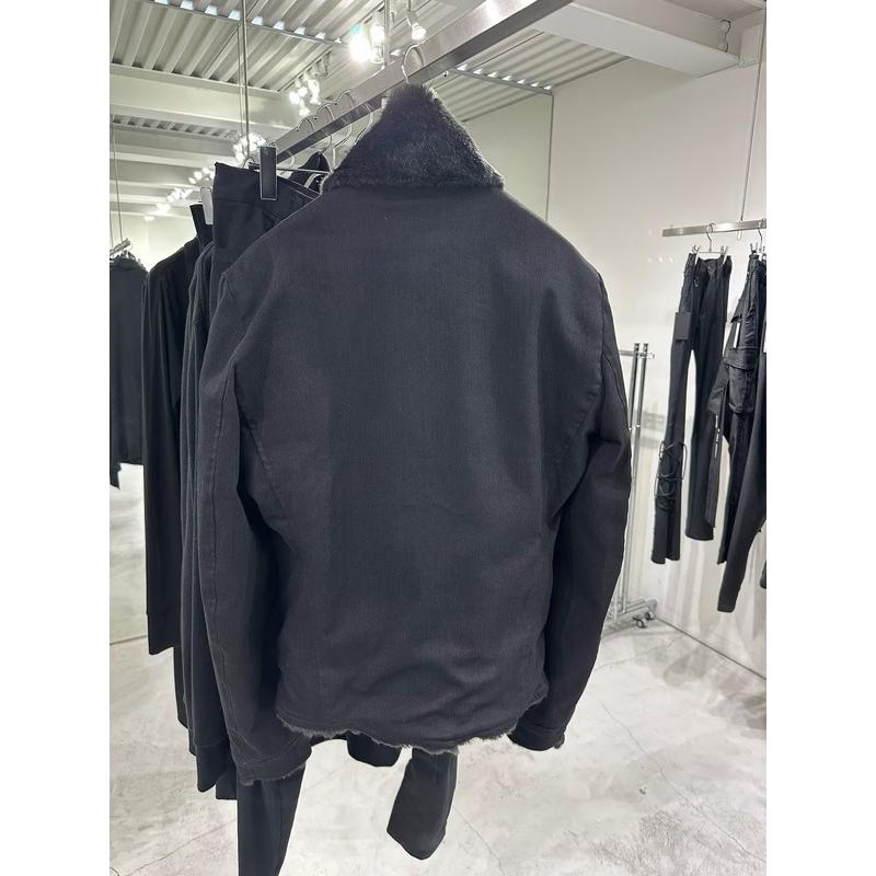 (予約品）10月末〜11月入荷予定/kiryuyrik・キリュウキリュウ/Denim Napoleon Blouson/Blackの画像