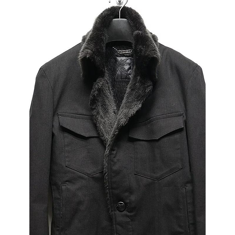 (予約品）10月末〜11月入荷予定/kiryuyrik・キリュウキリュウ/Denim Napoleon Blouson/Blackの画像