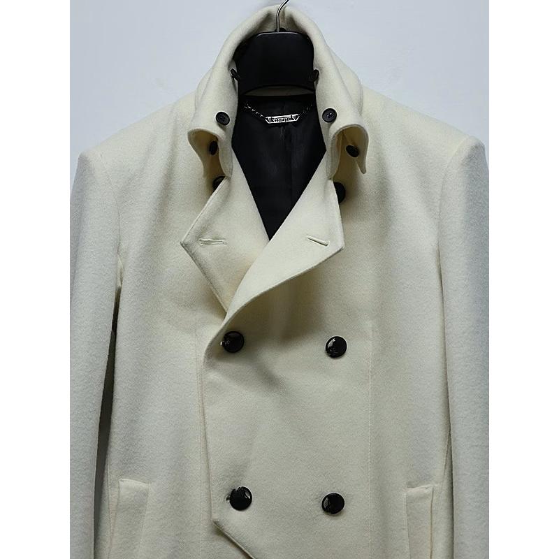 (予約品）11月末〜12月入荷予定/kiryuyrik・キリュウキリュウ/Beaver Napoleon Jacket/Whiteの画像