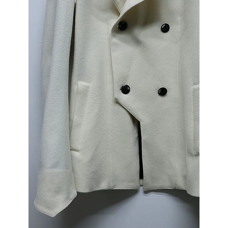 (予約品）11月末〜12月入荷予定/kiryuyrik・キリュウキリュウ/Beaver Napoleon Jacket/Whiteの画像