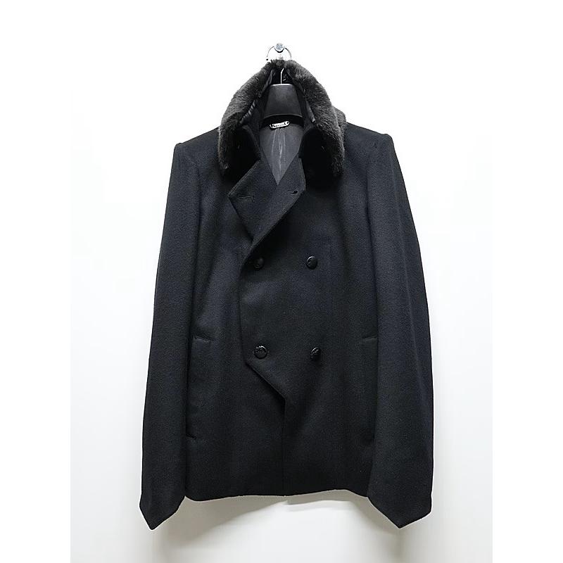 (予約品）11月末〜12月入荷予定/kiryuyrik・キリュウキリュウ/Beaver Fur Napoleon Jacket/Blackの画像