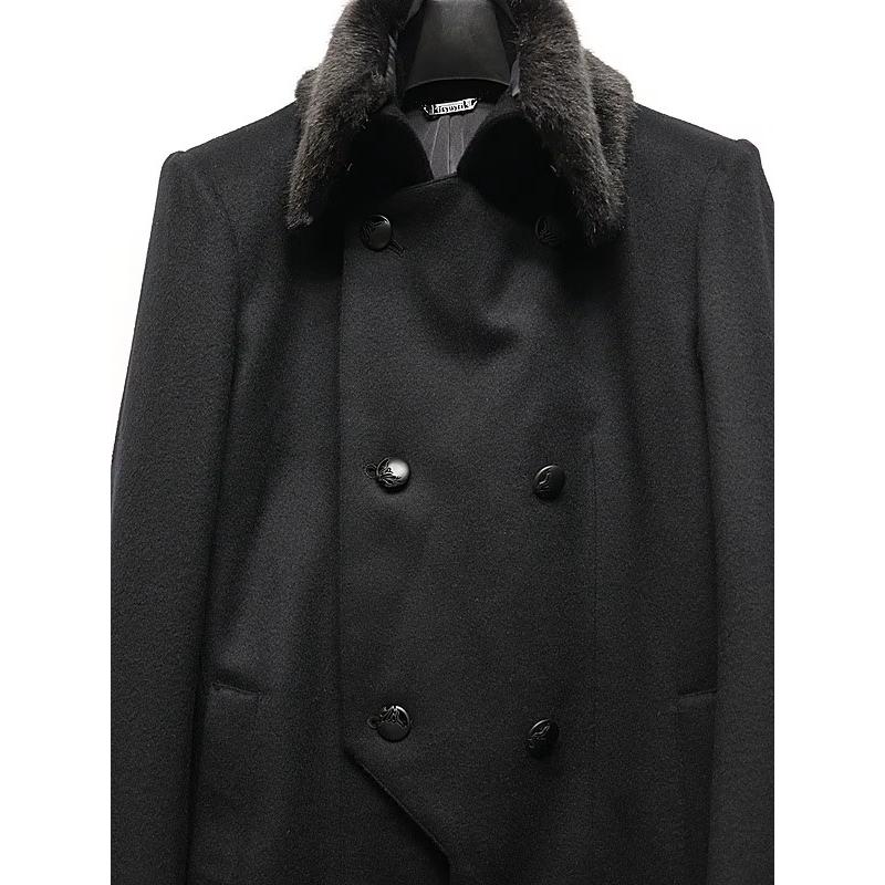 (予約品）11月末〜12月入荷予定/kiryuyrik・キリュウキリュウ/Beaver Fur Napoleon Jacket/Blackの画像