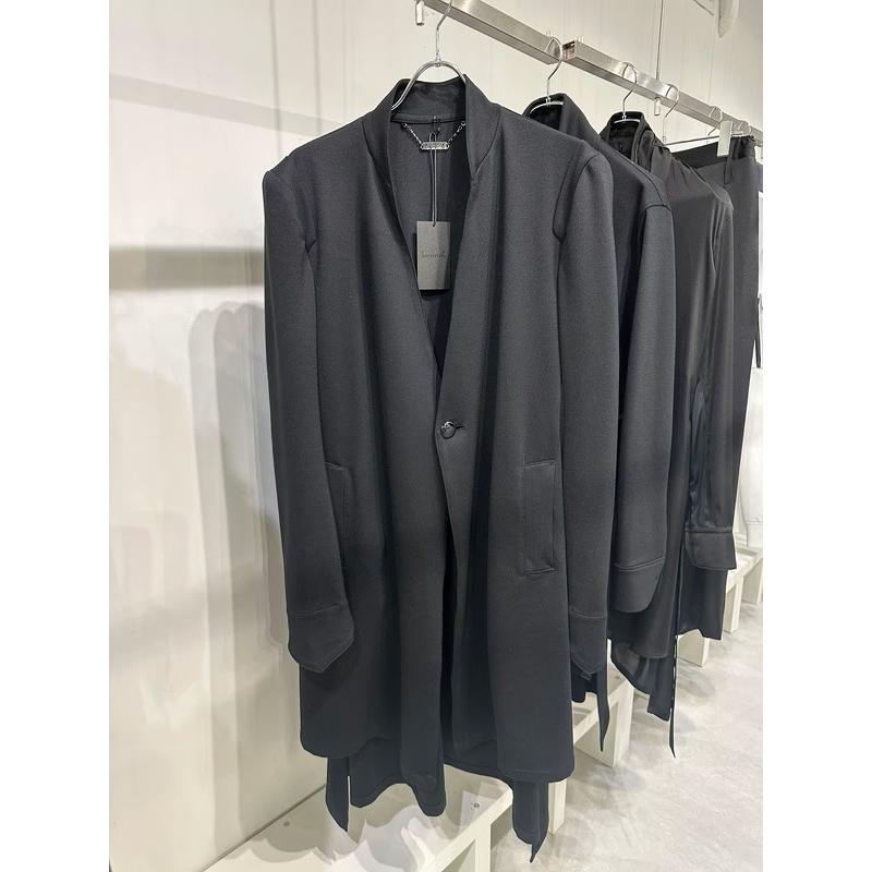 (予約品）8月末〜9月入荷予定/kiryuyrik・キリュウキリュウ/Mockroady No Collar Flare Jacket/Blackの画像