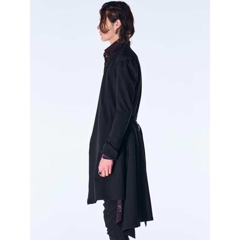 (予約品）8月末〜9月入荷予定/kiryuyrik・キリュウキリュウ/Mockroady No Collar Flare Jacket/Blackの画像