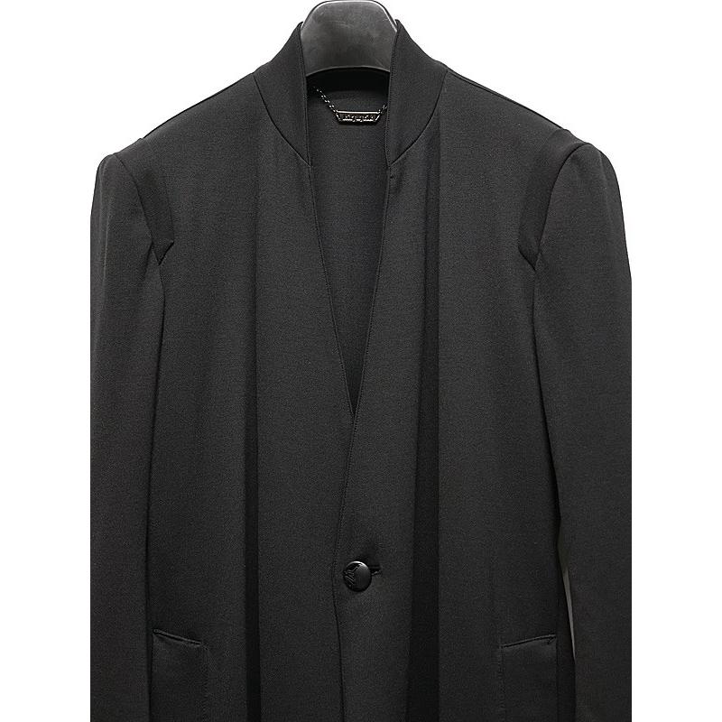 (予約品）8月末〜9月入荷予定/kiryuyrik・キリュウキリュウ/Mockroady No Collar Flare Jacket/Blackの画像