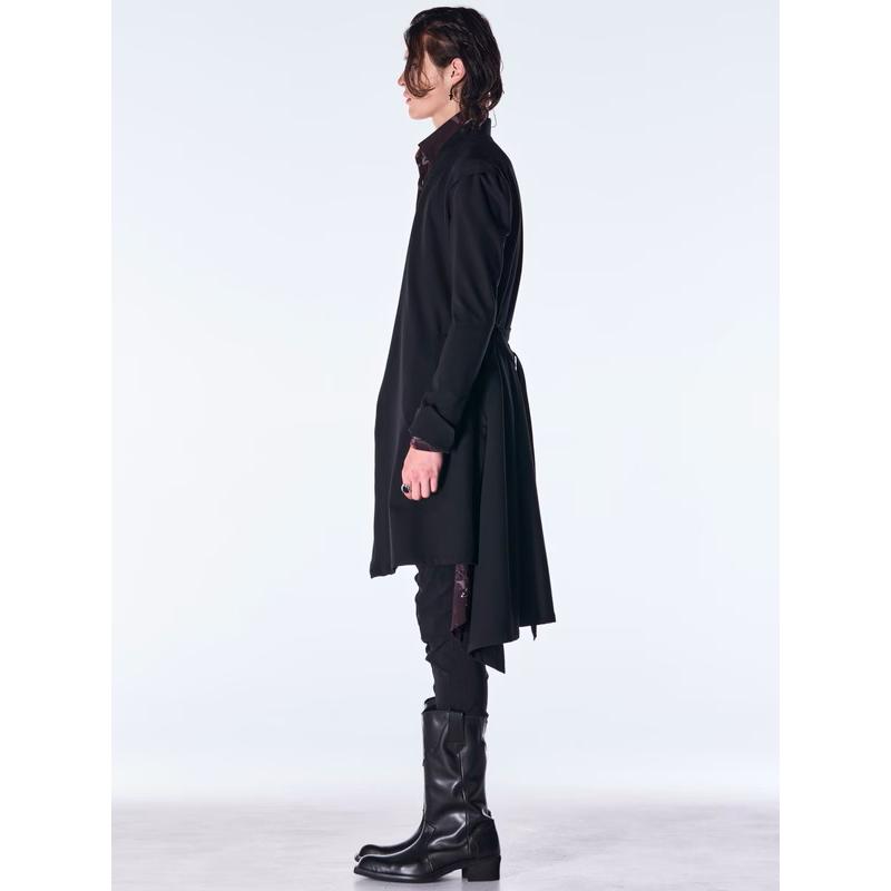 (予約品）8月末〜9月入荷予定/kiryuyrik・キリュウキリュウ/Mockroady No Collar Flare Jacket/Blackの画像