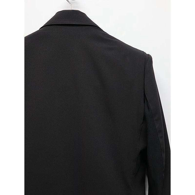 (予約品）9月末〜10月入荷予定/kiryuyrik・キリュウキリュウ/PE Gabardine Short Goth Jacket/Blackの画像