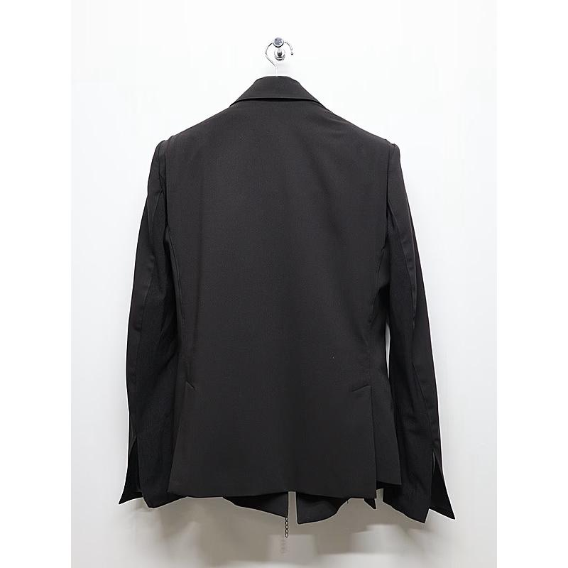 (予約品）9月末〜10月入荷予定/kiryuyrik・キリュウキリュウ/PE Gabardine Short Goth Jacket/Blackの画像