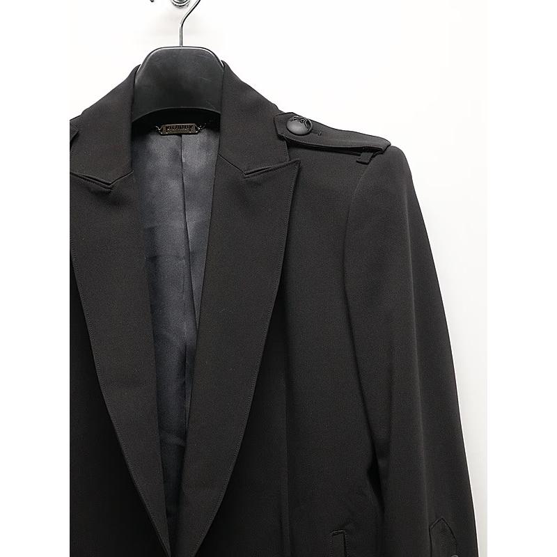 (予約品）9月末〜10月入荷予定/kiryuyrik・キリュウキリュウ/PE Gabardine Short Goth Jacket/Blackの画像