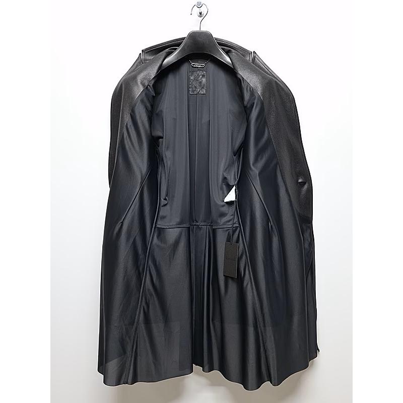 (予約品）10月末〜11月入荷予定/kiryuyrik・キリュウキリュウ/Emboss Silley Jersey Layerd Jacket/Blackの画像