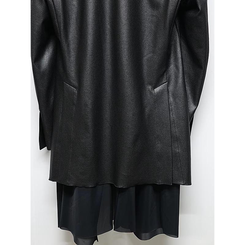 (予約品）10月末〜11月入荷予定/kiryuyrik・キリュウキリュウ/Emboss Silley Jersey Layerd Jacket/Blackの画像