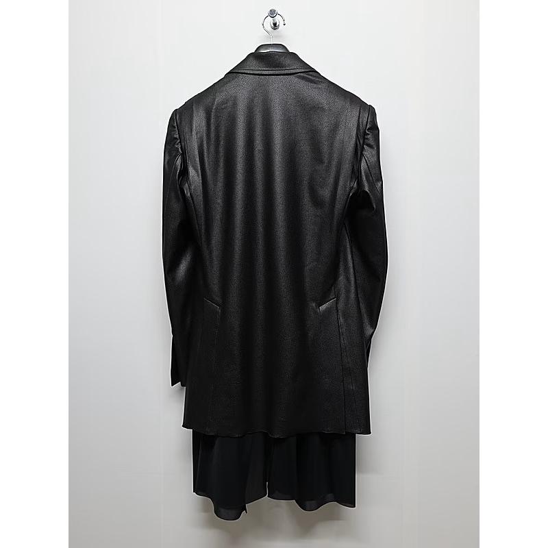 (予約品）10月末〜11月入荷予定/kiryuyrik・キリュウキリュウ/Emboss Silley Jersey Layerd Jacket/Blackの画像