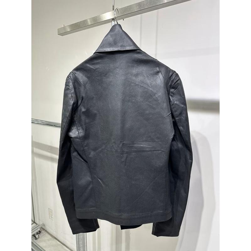 (予約品）11月末〜12月入荷予定/kiryuyrik・キリュウキリュウ/Denim Napoleon Blouson/Blackの画像