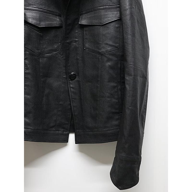 (予約品）11月末〜12月入荷予定/kiryuyrik・キリュウキリュウ/Denim Napoleon Blouson/Blackの画像