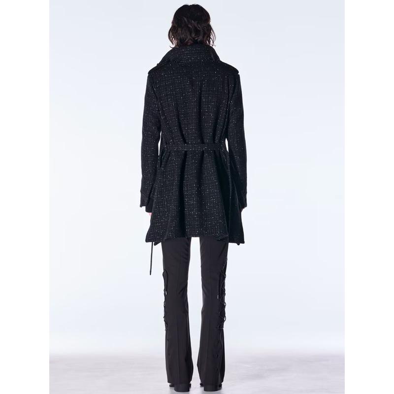 (予約品）11月末〜12月入荷予定/kiryuyrik・キリュウキリュウ/Tweed Long-M65/Blackの画像