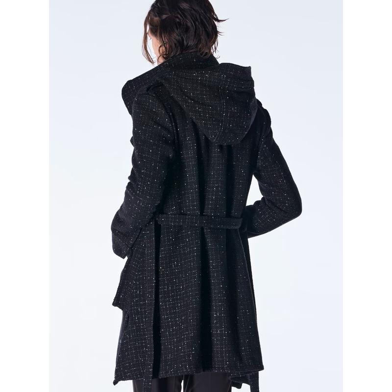 (予約品）11月末〜12月入荷予定/kiryuyrik・キリュウキリュウ/Tweed Long-M65/Blackの画像