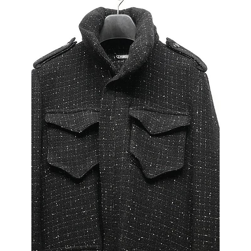 (予約品）11月末〜12月入荷予定/kiryuyrik・キリュウキリュウ/Tweed Long-M65/Blackの画像