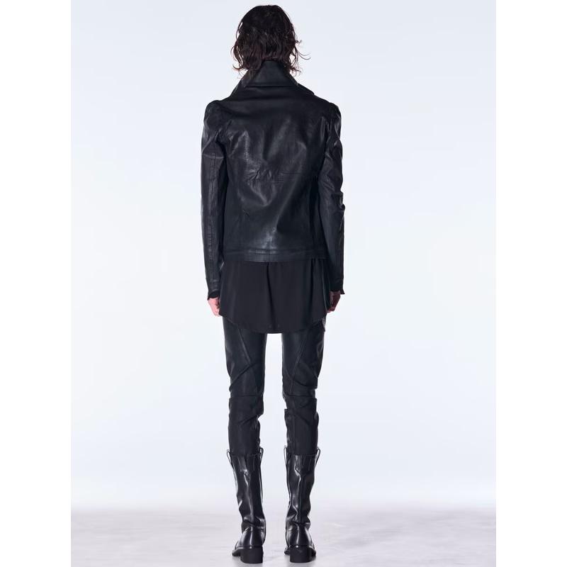 (予約品）11月末〜12月入荷予定/kiryuyrik・キリュウキリュウ/Denim Curve Pants/Blackの画像