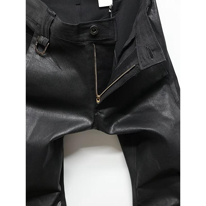 (予約品）11月末〜12月入荷予定/kiryuyrik・キリュウキリュウ/Denim Curve Pants/Blackの画像